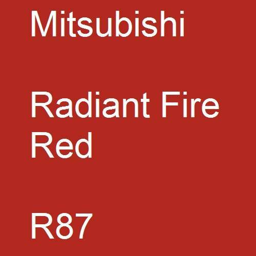 Mitsubishi, Radiant Fire Red, R87.